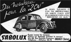 sabot d'aile sabolux 2cv