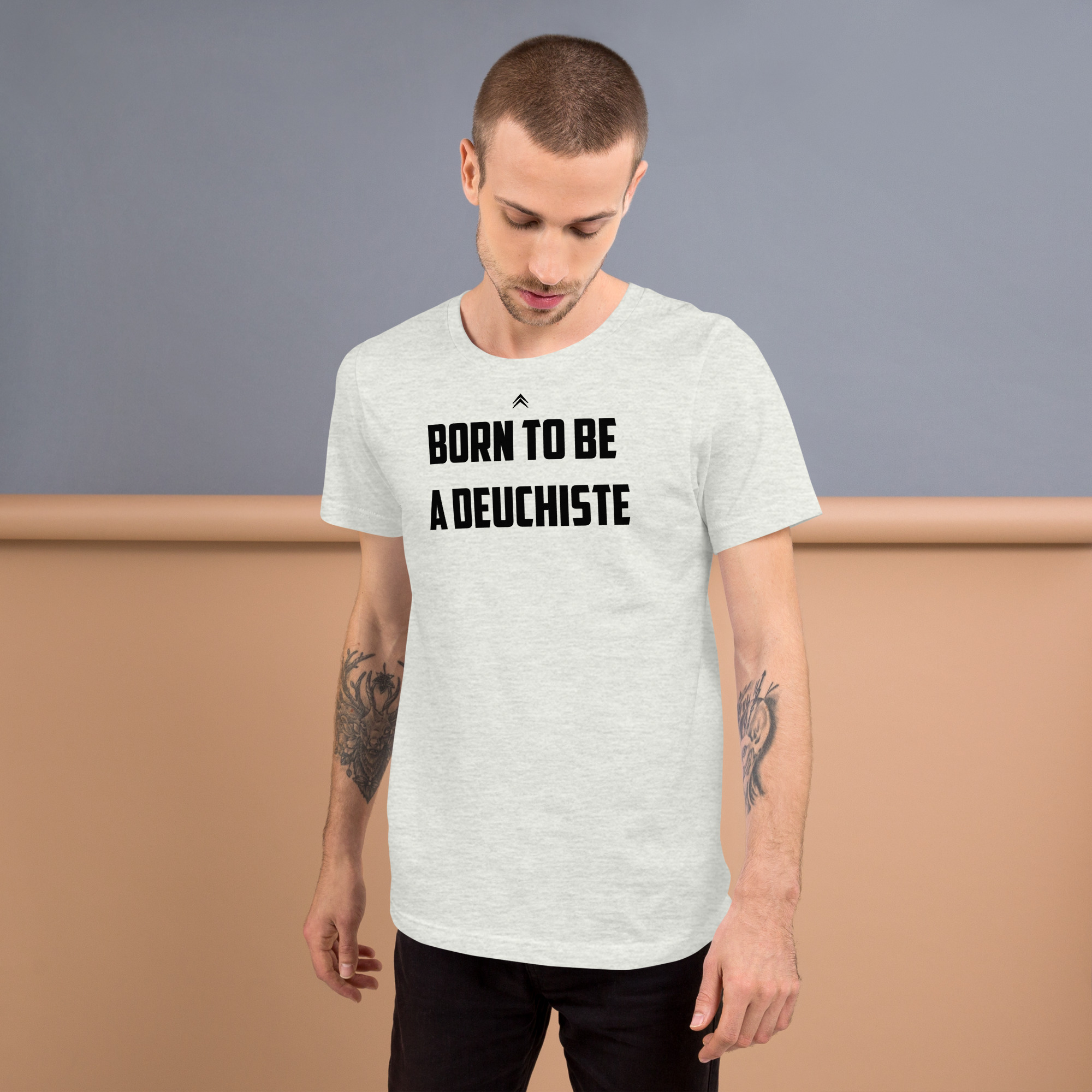 T-Shirt 2CV "Born to be deuchiste" - Style Vintage – Image 5