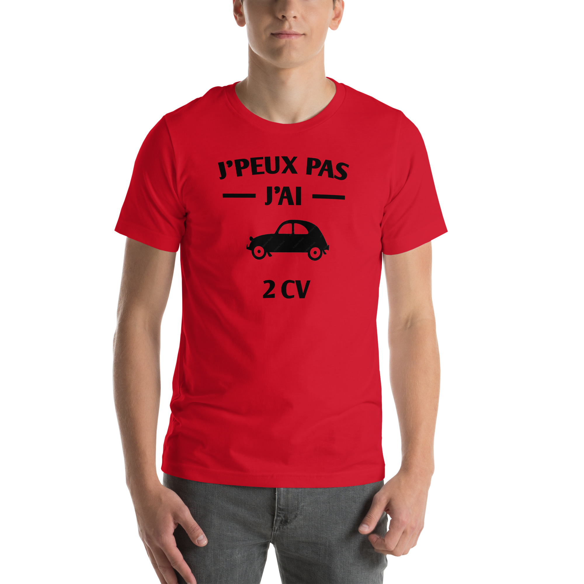T-Shirt 2CV "j'peux pas j'ai 2CV" - Style Vintage – Image 3
