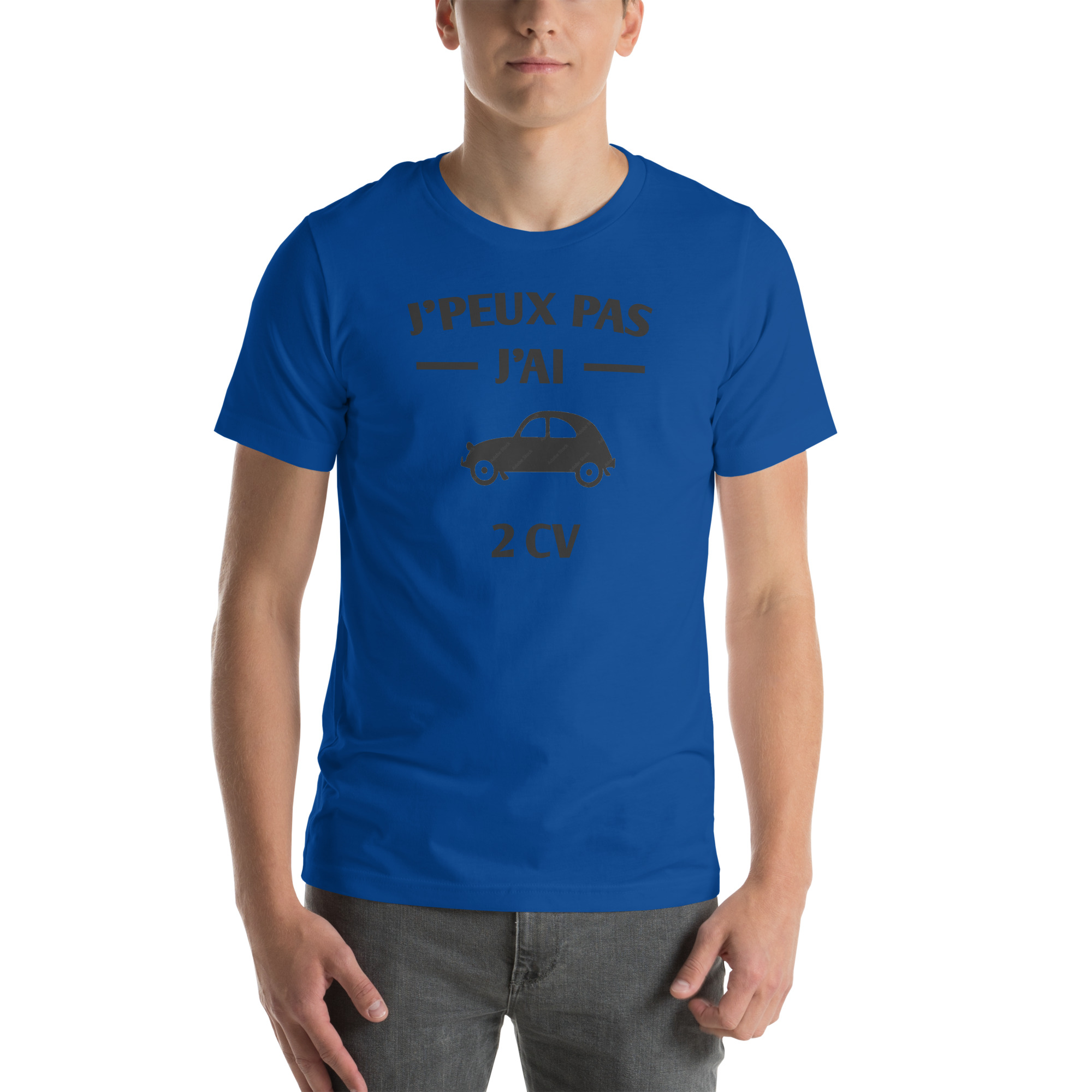 T-Shirt 2CV "j'peux pas j'ai 2CV" - Style Vintage